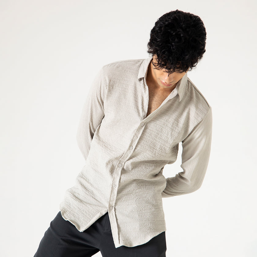 TEXTURED FULL SLEEVES SHIRT