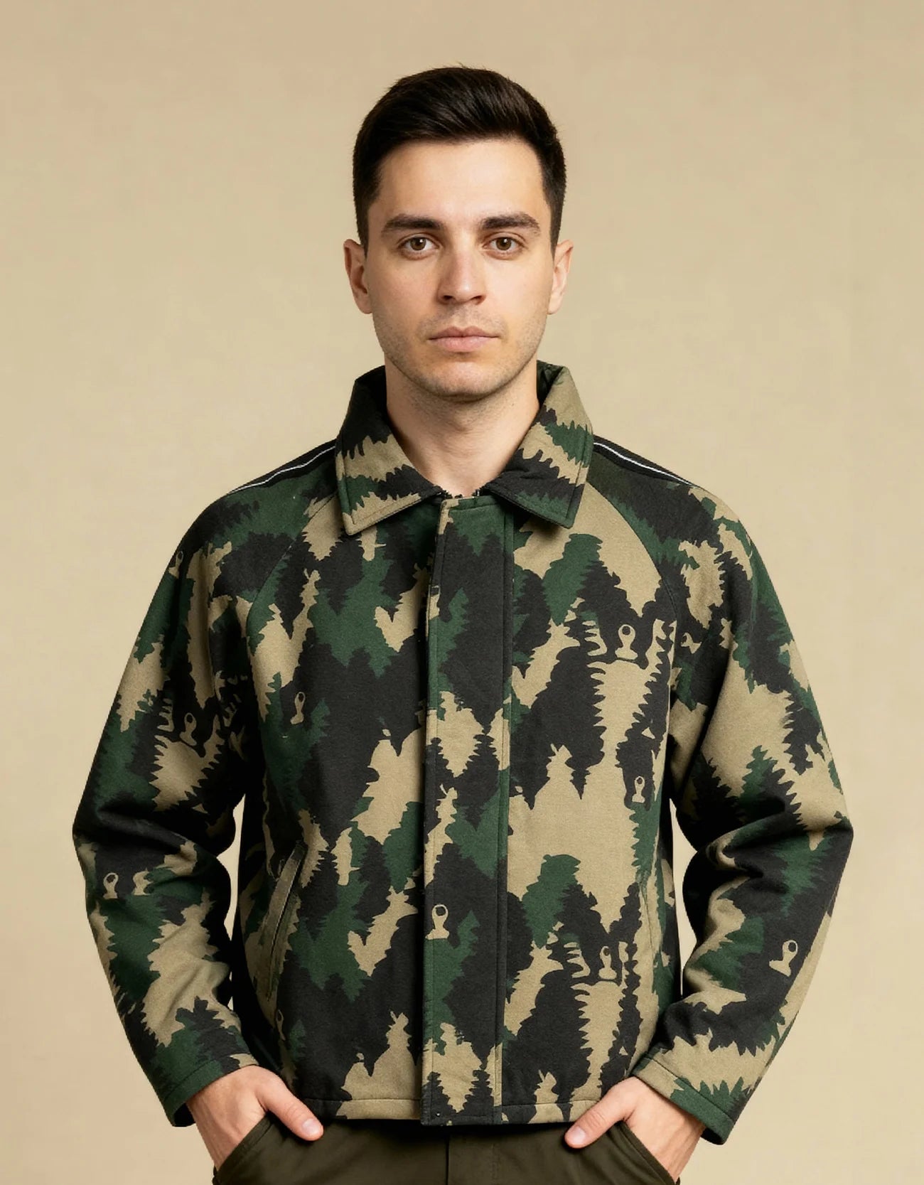 CAMOFLAGE ZIPPER JACKET