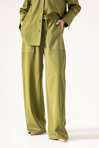 WIDE LEG PANAMA TROUSER