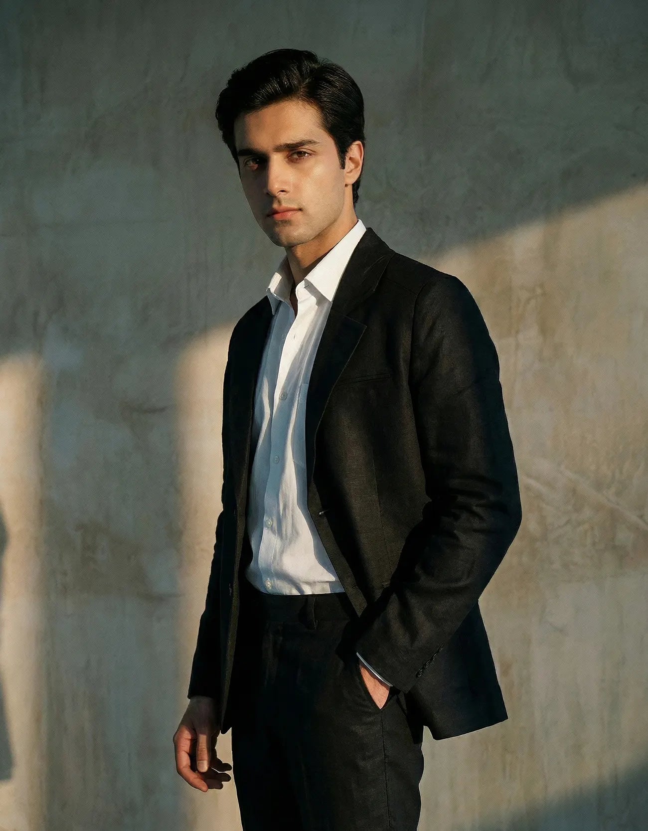 LINEN FLAP POCKET BLAZER