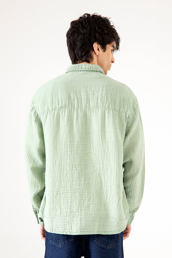 MUSLIN FLAP POCKET SHIRT