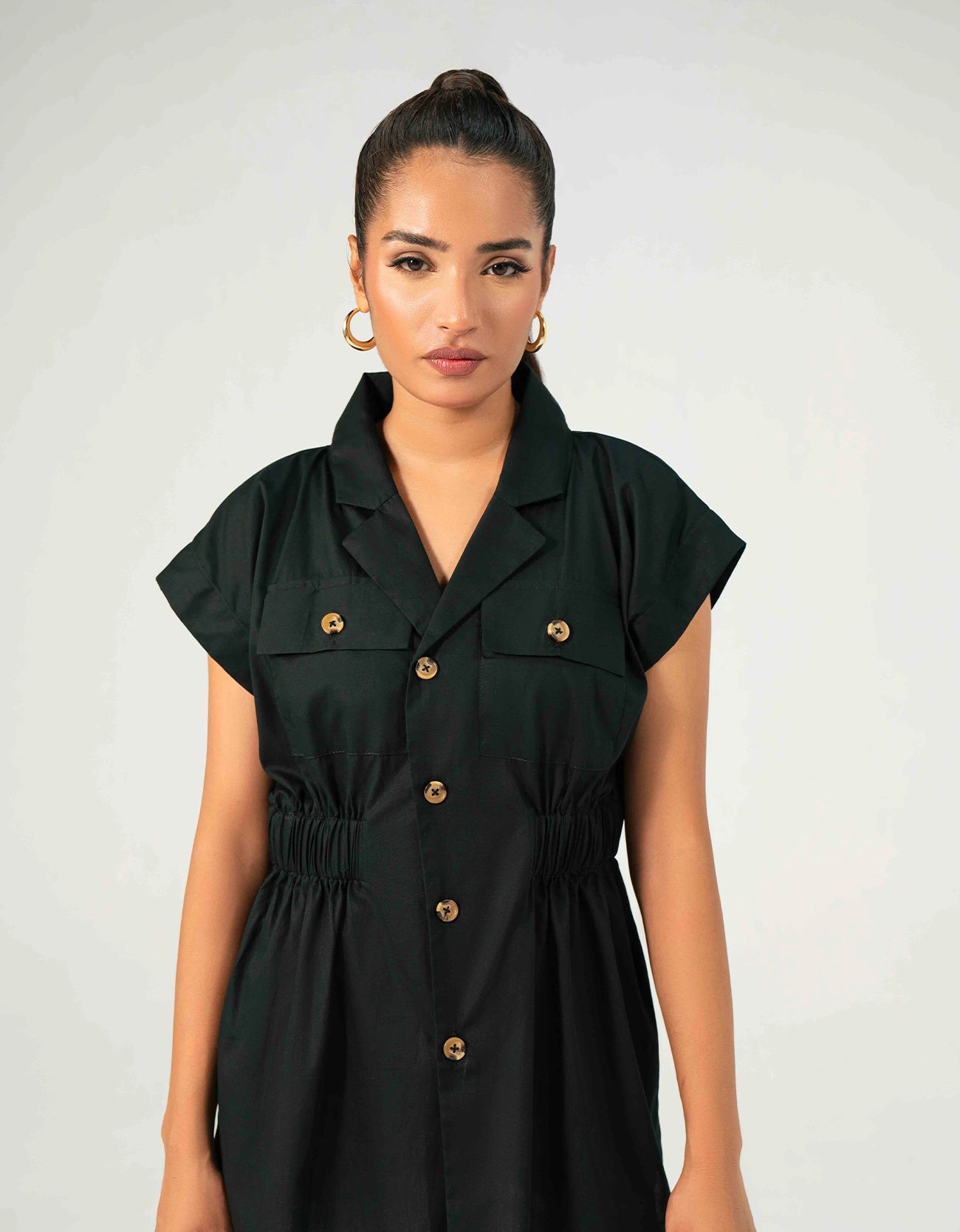 POPLIN COAT COLLAR SHIRT