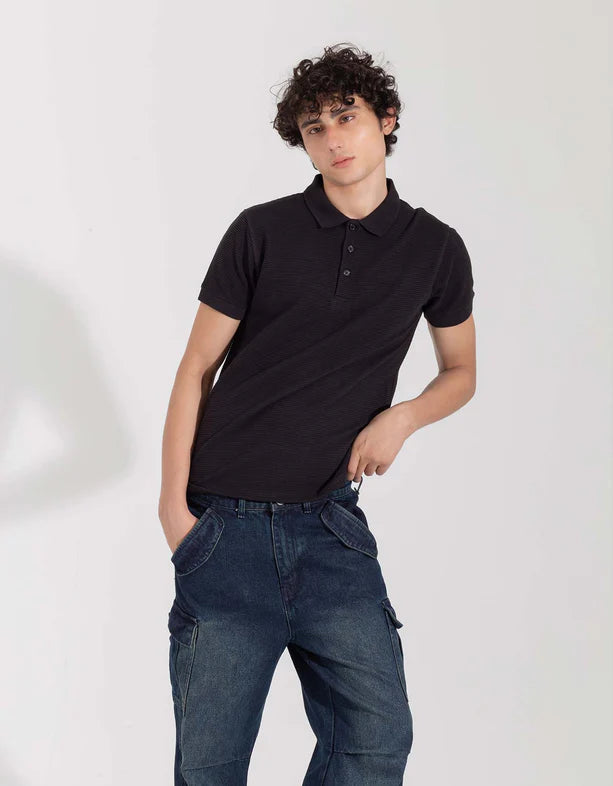 BASIC TEXTURED POLO