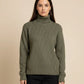 TEXTURED TURTLENECK
