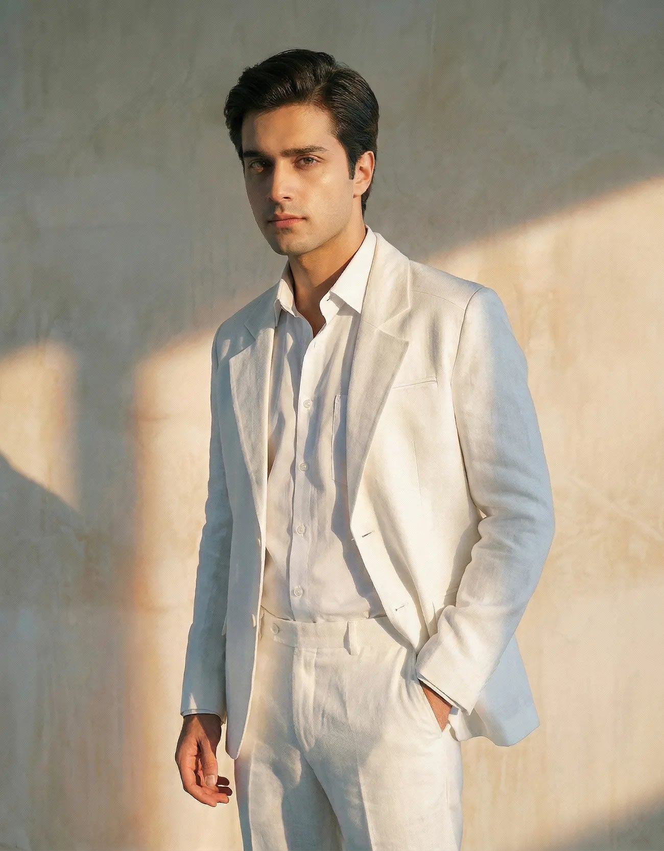 LINEN FLAP POCKET BLAZER