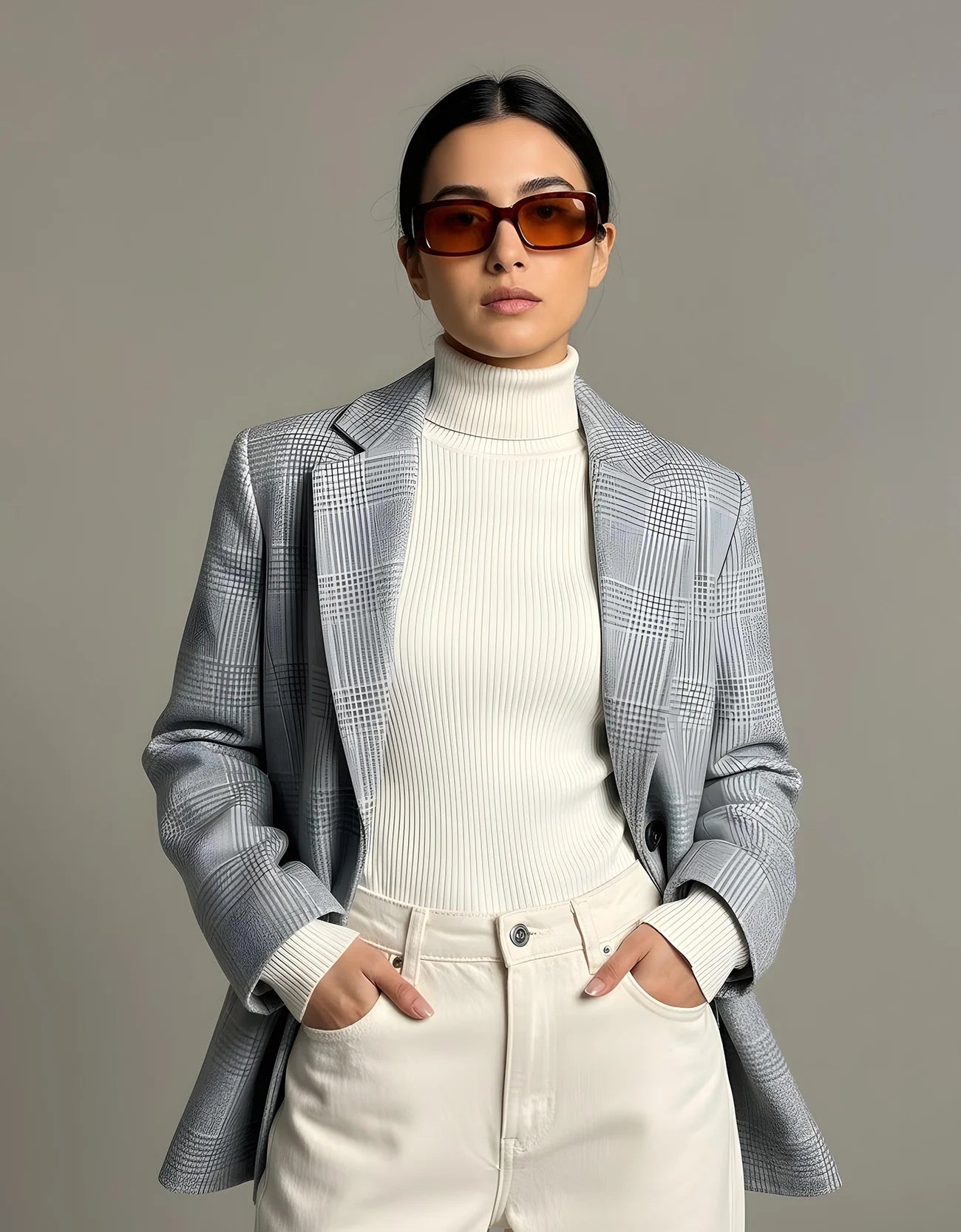 WOOLEN FLAP POCKET BLAZER