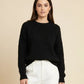 TEXTURED TURTLENECK