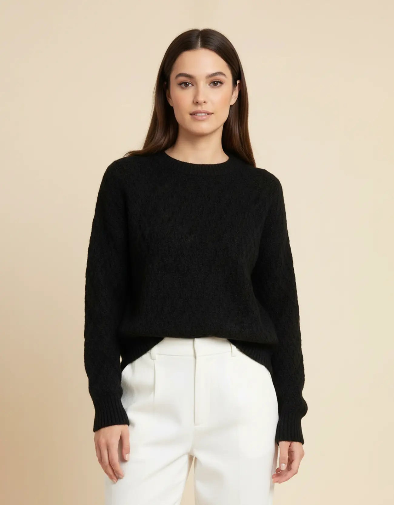 TEXTURED TURTLENECK
