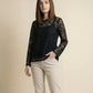EMBROIDERED BOAT NECK SHIRT