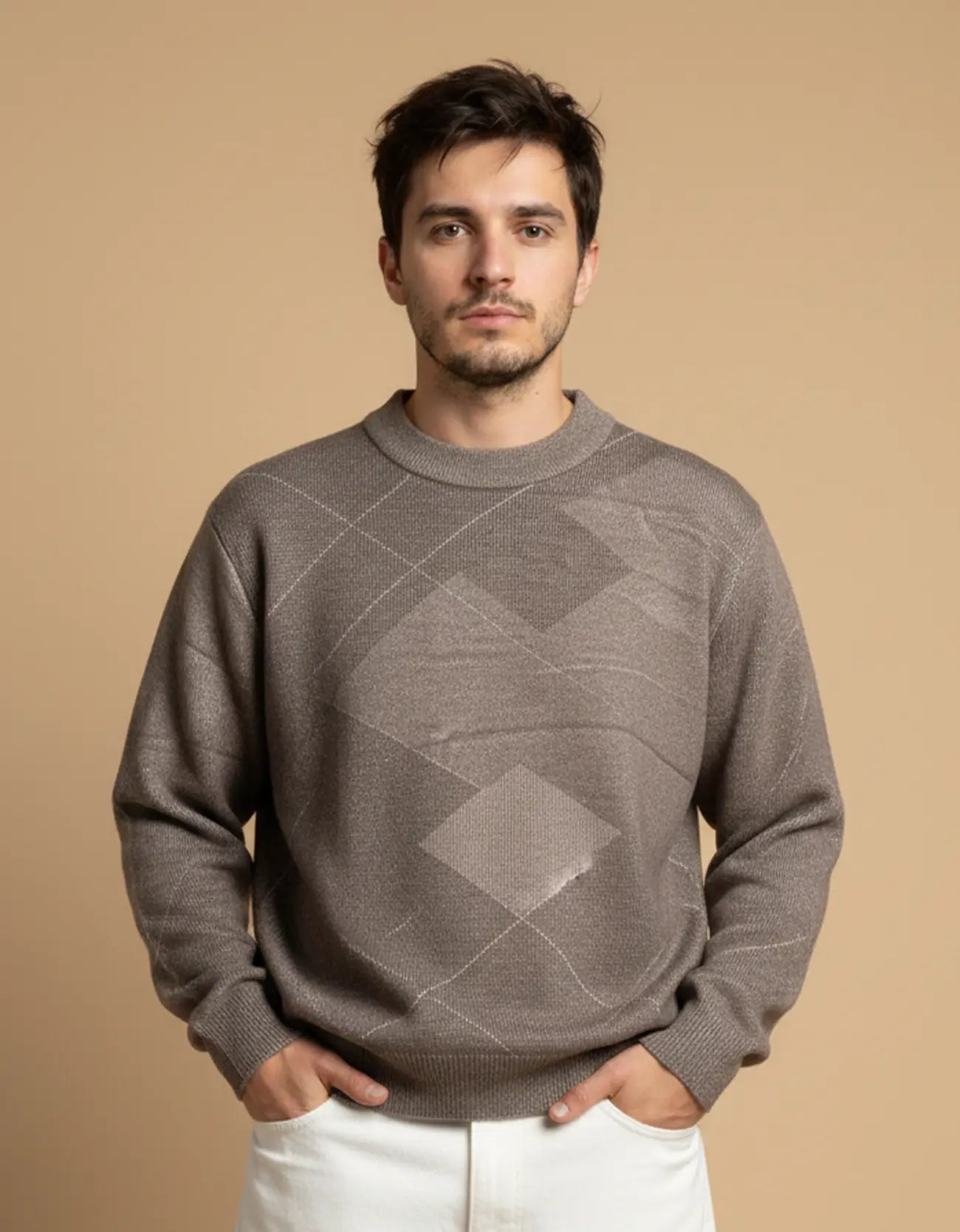 OXFORD TEXTURED SWEATSHIRT