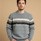 JACQUARD TEXTURED SWEATSHIRT