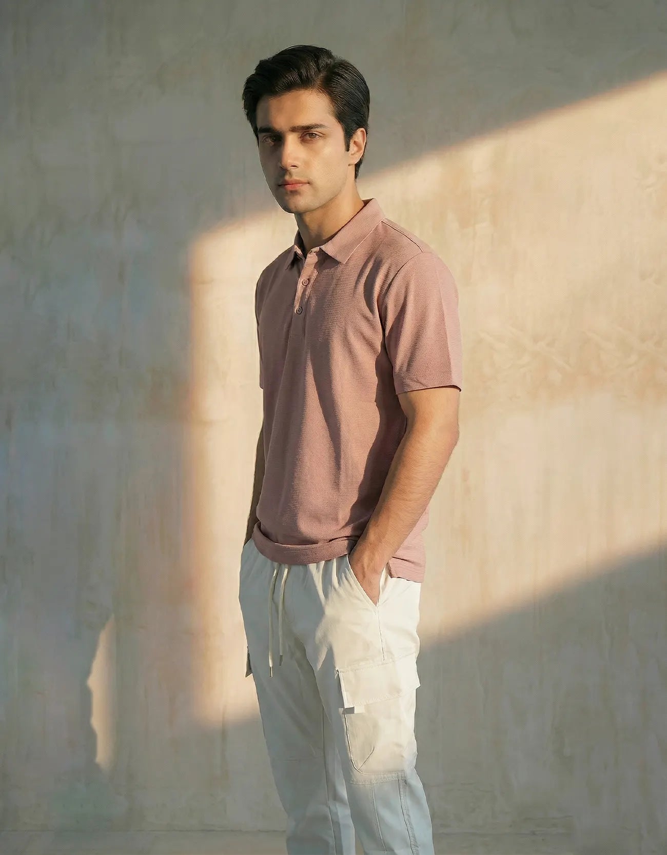 SOLID CASUAL POLO