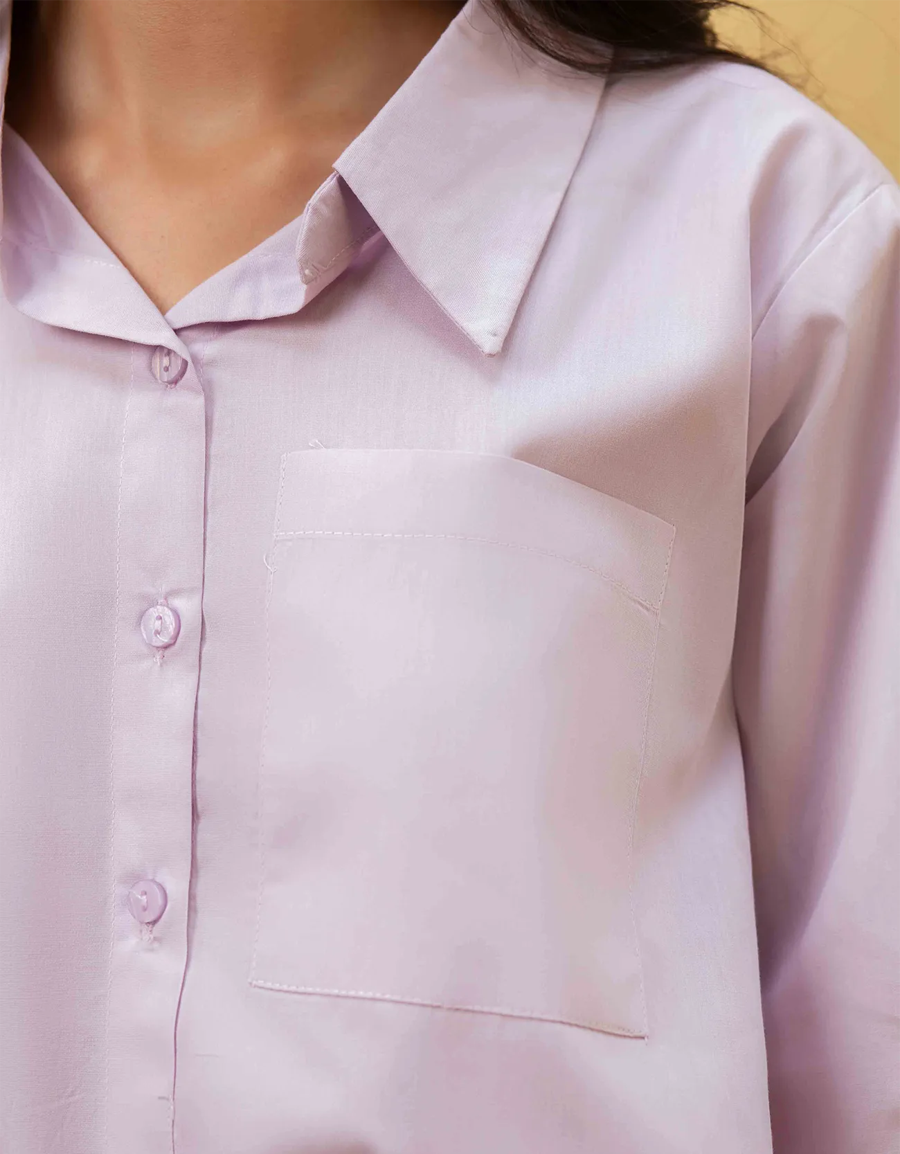 POPLIN SHIRT WITH ADJUSTABLE DRAWSTRING