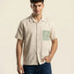 POPLIN PRINTED POCKET SHIRT