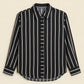 VERTICAL STRIPE BUTTON SHIRT
