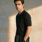 RIBBED JOHNNY COLLAR POLO