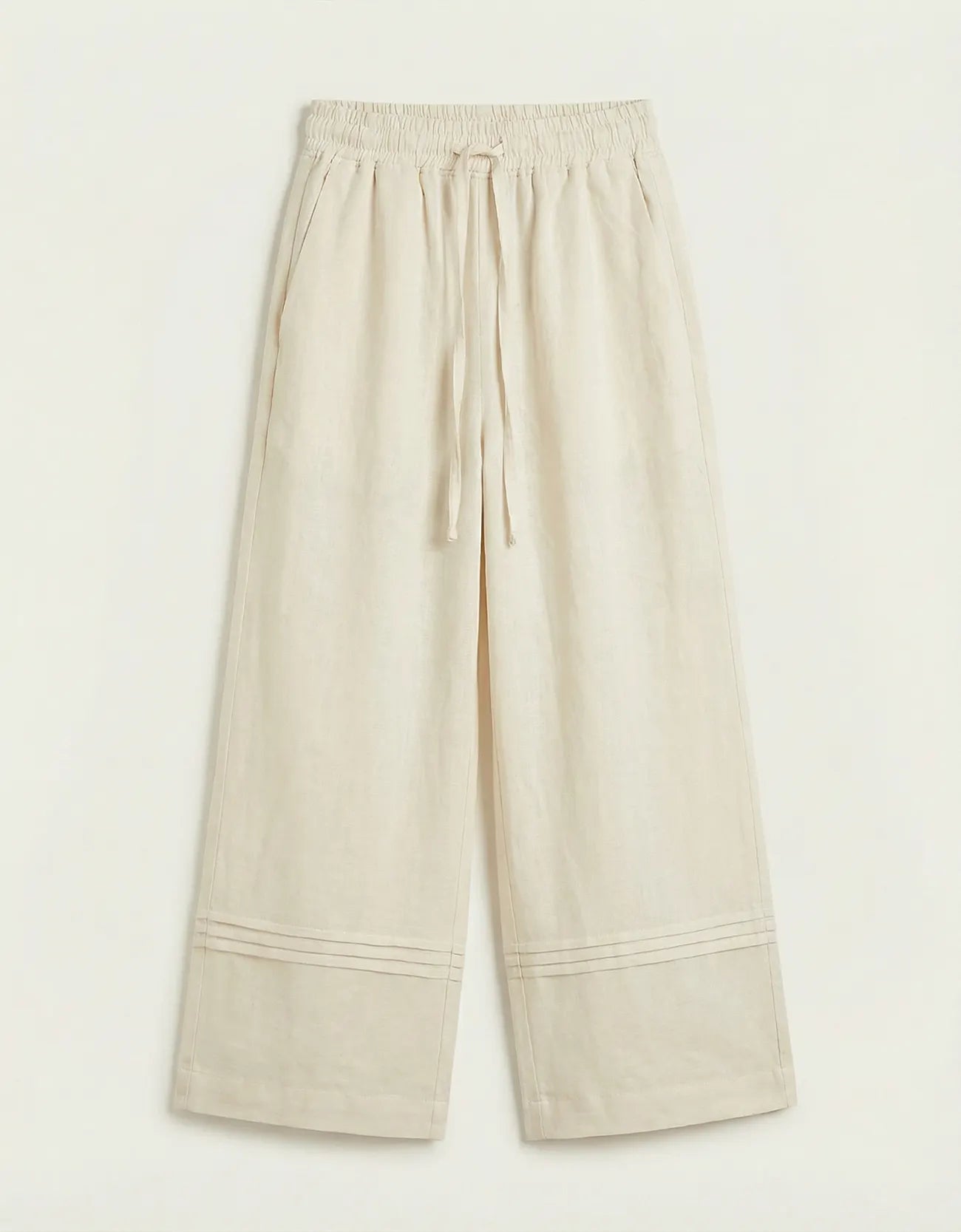 LINEN PLEATED CULOTTE