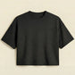 CROP TEXTURED TEE