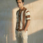 JACQUARD TEXTURE KNITTED SHIRT