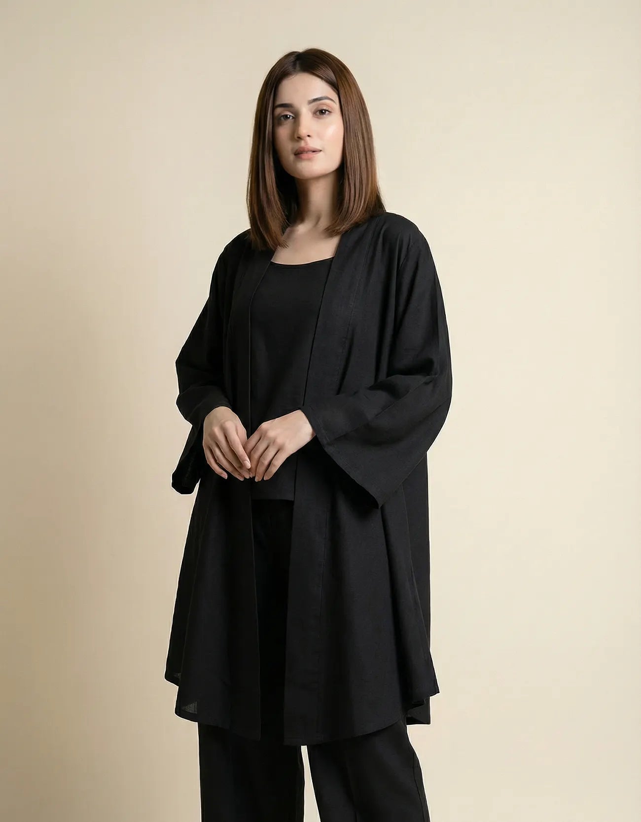 LINEN LOOSE FIT CAPE