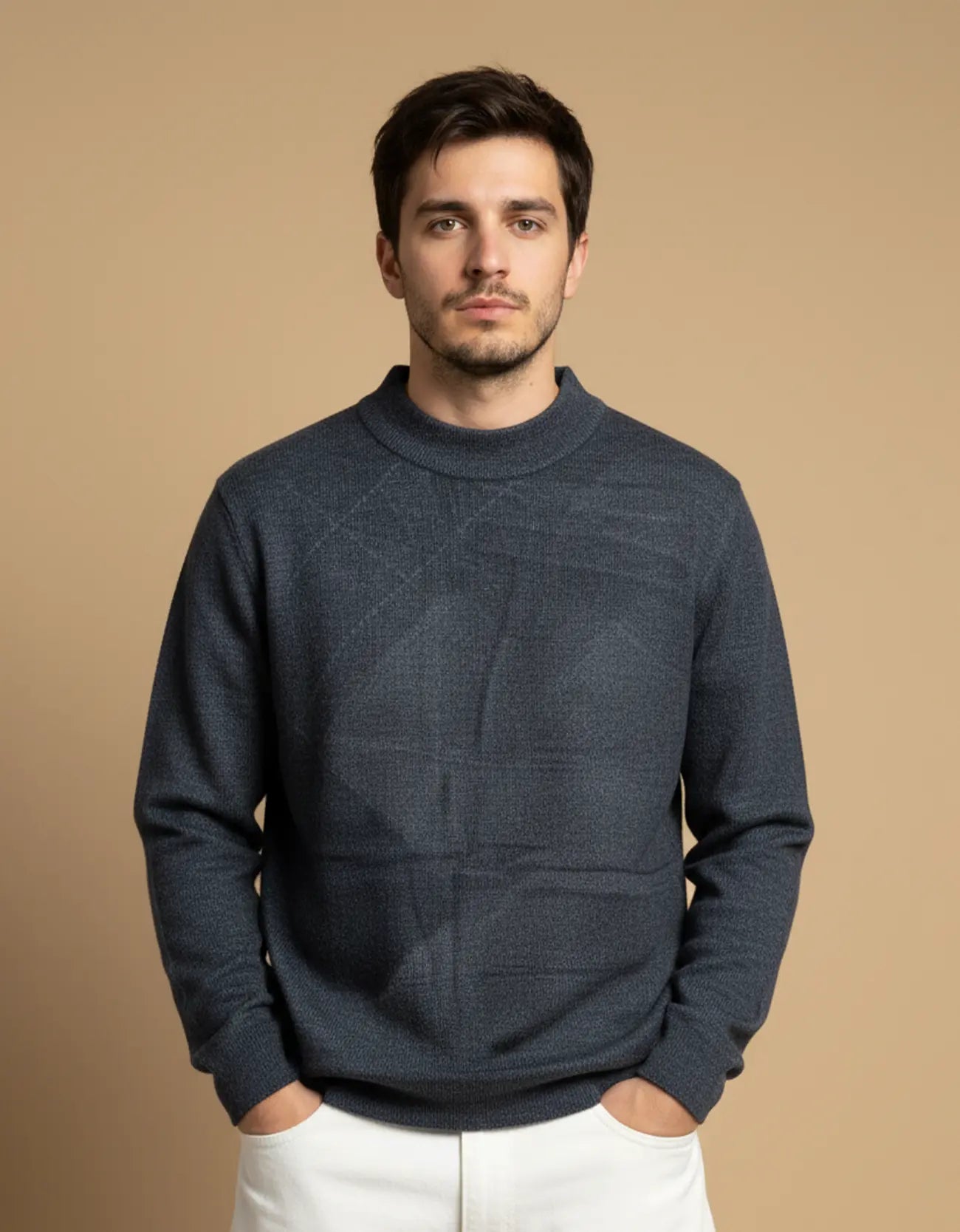 OXFORD TEXTURED SWEATSHIRT