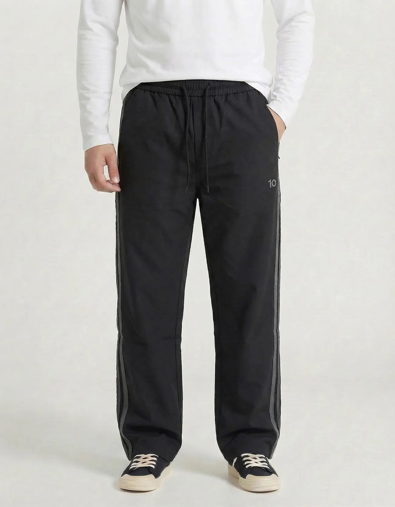 STRIPE CASUAL TRACK PANTS