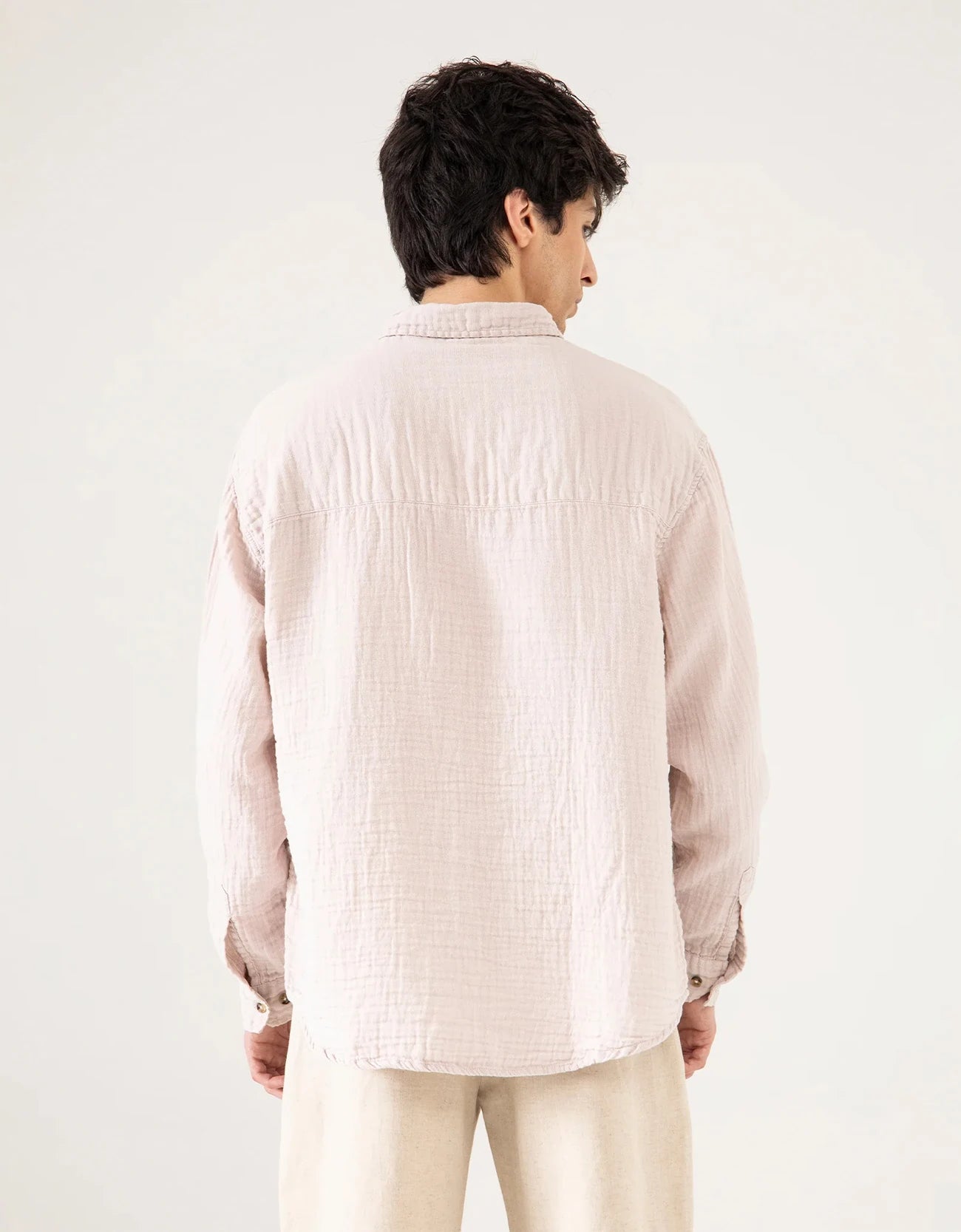 MUSLIN FLAP POCKET SHIRT