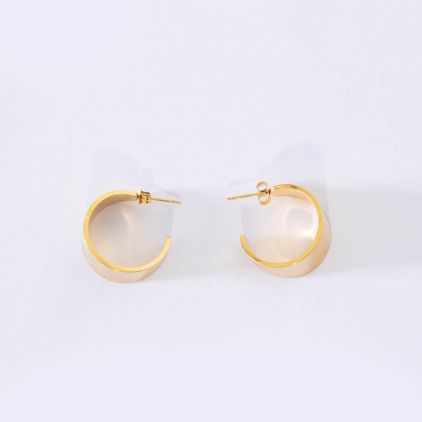 RIBBON FLAT HOOPS