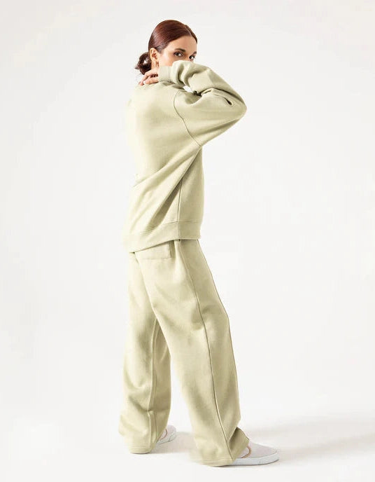 FLEECE WIDELEG TROUSER