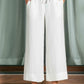 MUSLIN WIDE LEG TROUSER
