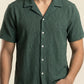 MESH TEXTURED CAMP SHIRT