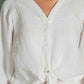 MUSLIN KNOTTED BUTTON UP TOP