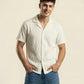 MESH TEXTURED CAMP SHIRT