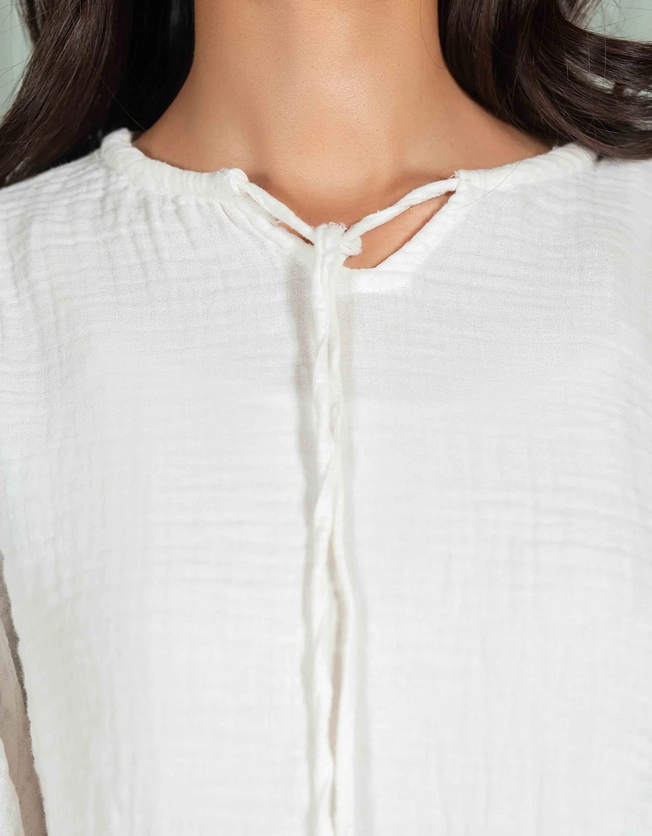 MUSLIN FLARED A-LINE TOP