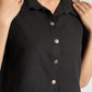 JACQUARD PANELED CROPPED SHIRT