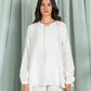 MUSLIN FLARED A-LINE TOP