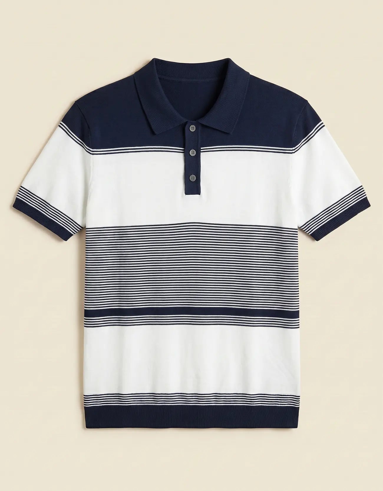 MEN'S COLORBLOCK KNIT POLO