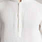 MUSLIN MANDARIN COLLAR SHIRT