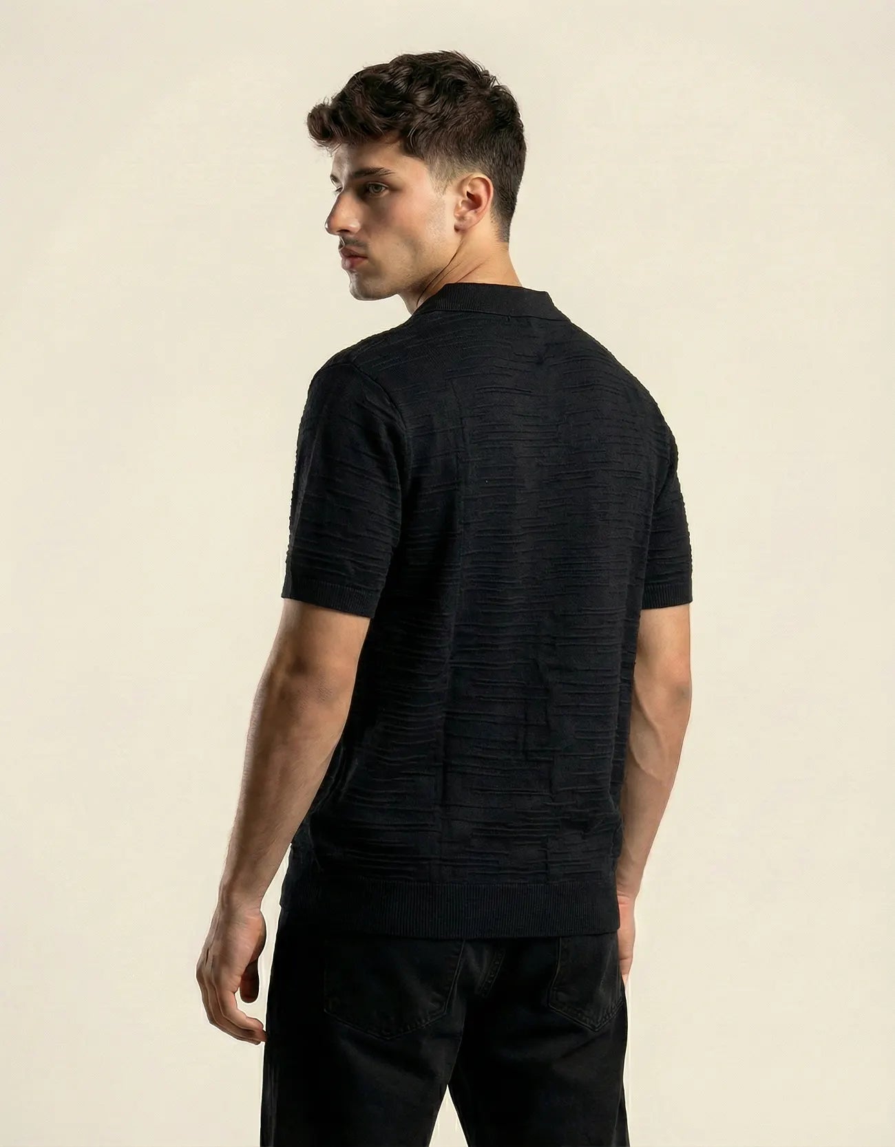 ROD TEXTURED JOHNNY COLLAR