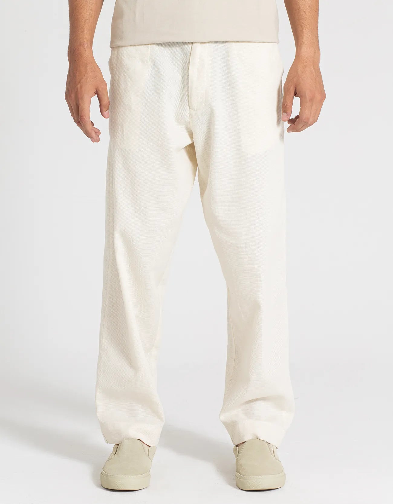 MEN’S JACQUARD TRAILORED PANTS