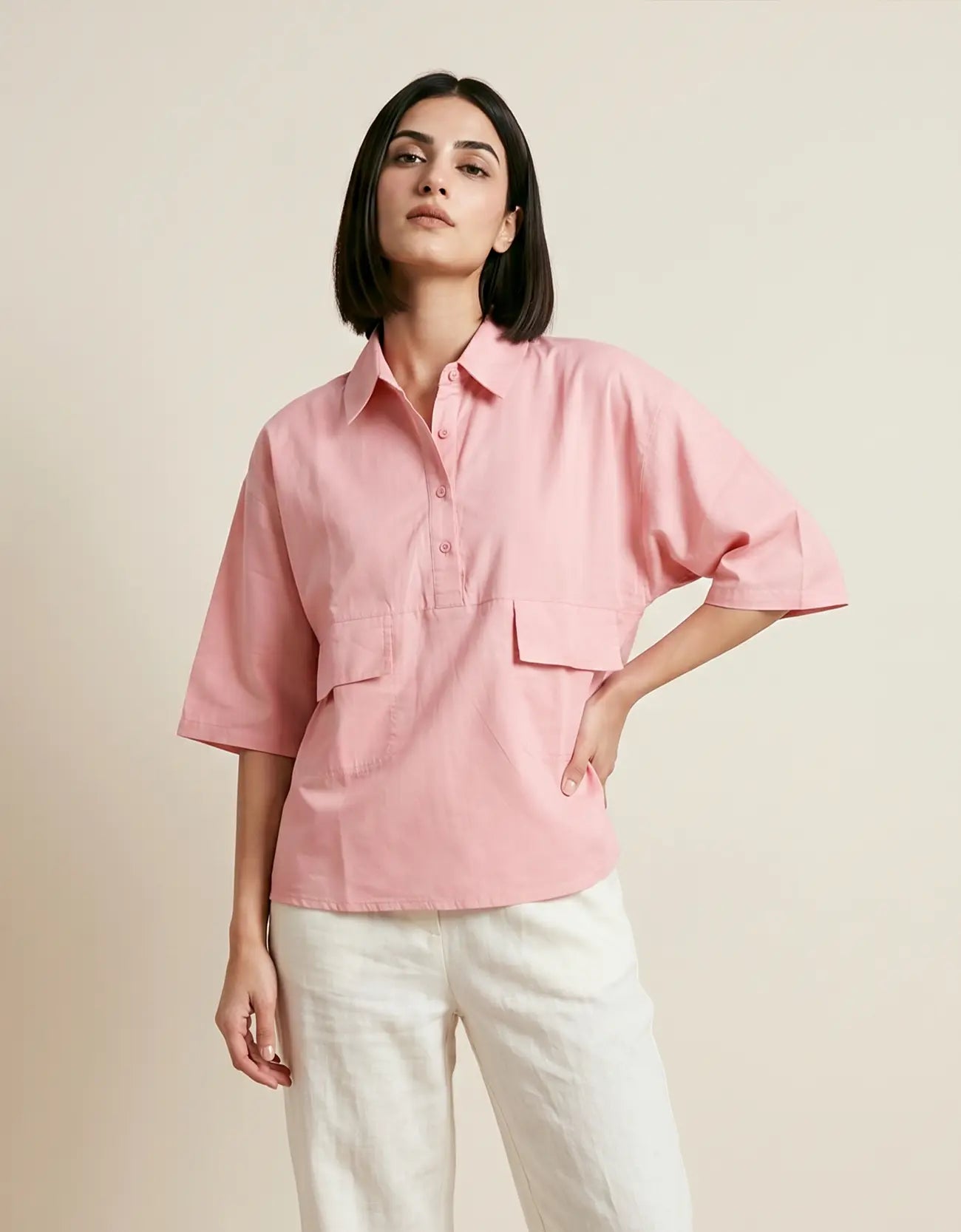 CLASSIC QUARTER PLACKET SHIRT