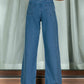 RHINESTONE WIDE LEG JEANS
