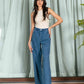 RHINESTONE WIDE LEG JEANS