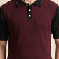 MEN'S RIBBED KNIT POLO SHIRT
