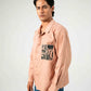 POPLIN PRINTED POCKET SHIRT