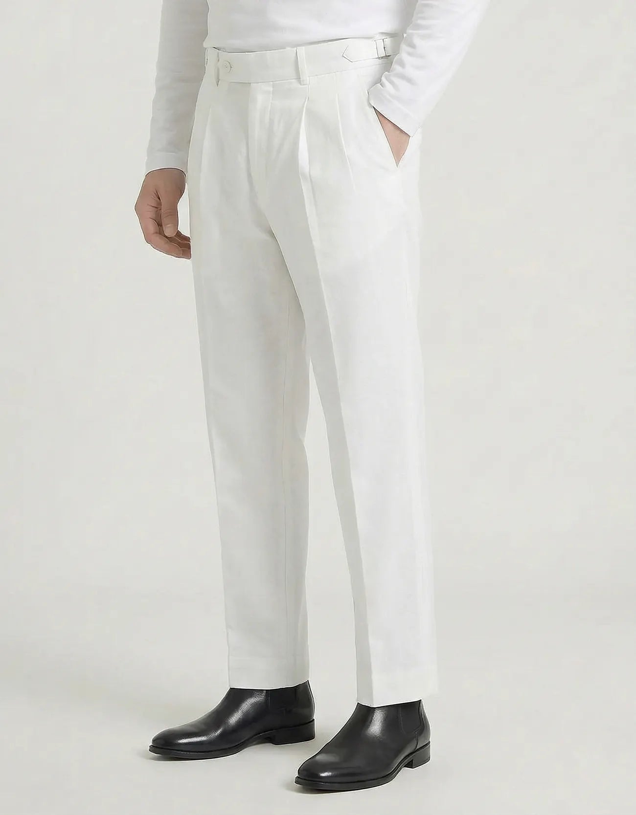 LINEN TAILORED PANTS