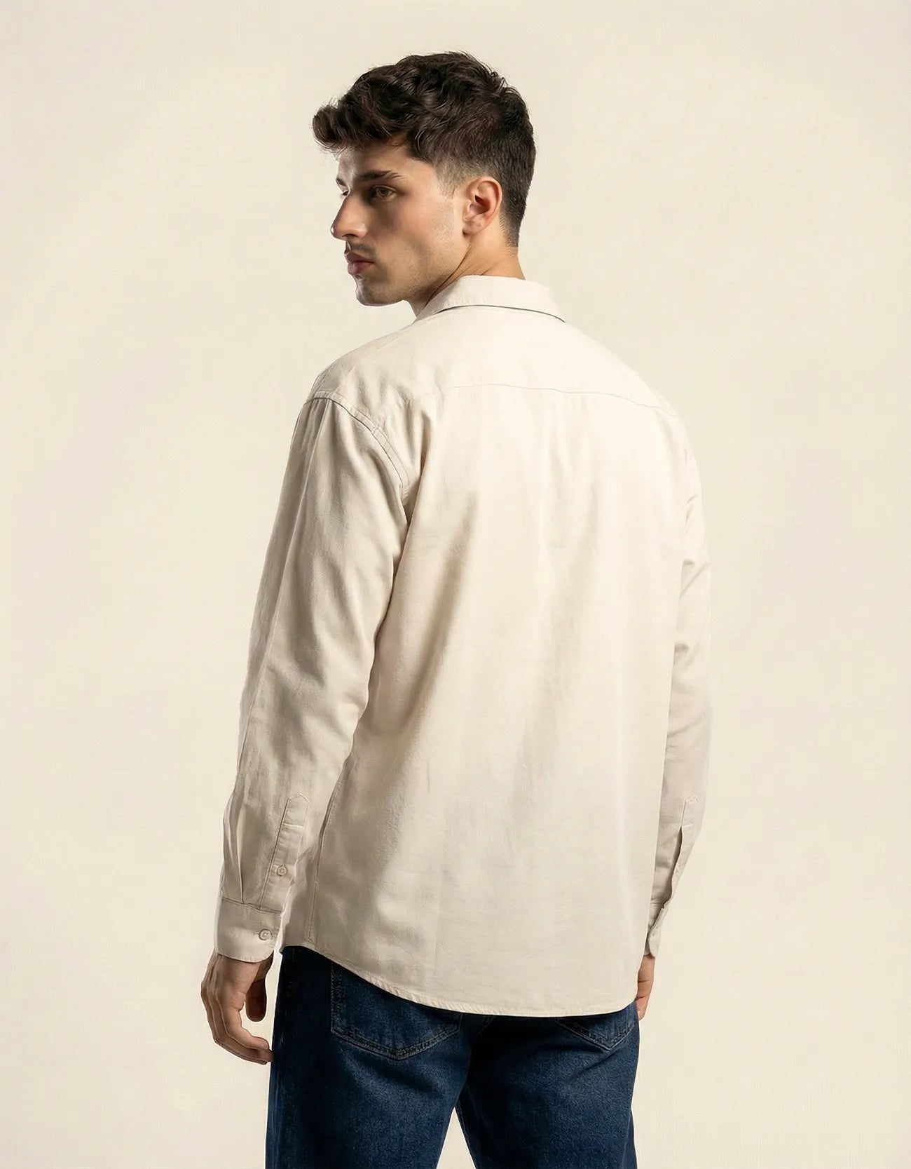 POPLIN PRINTED POCKET SHIRT