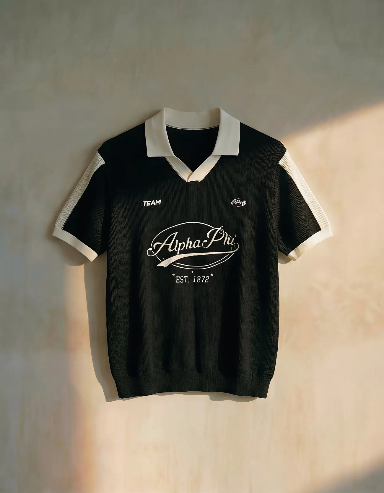 PRINTED JOHNNY COLLAR POLO