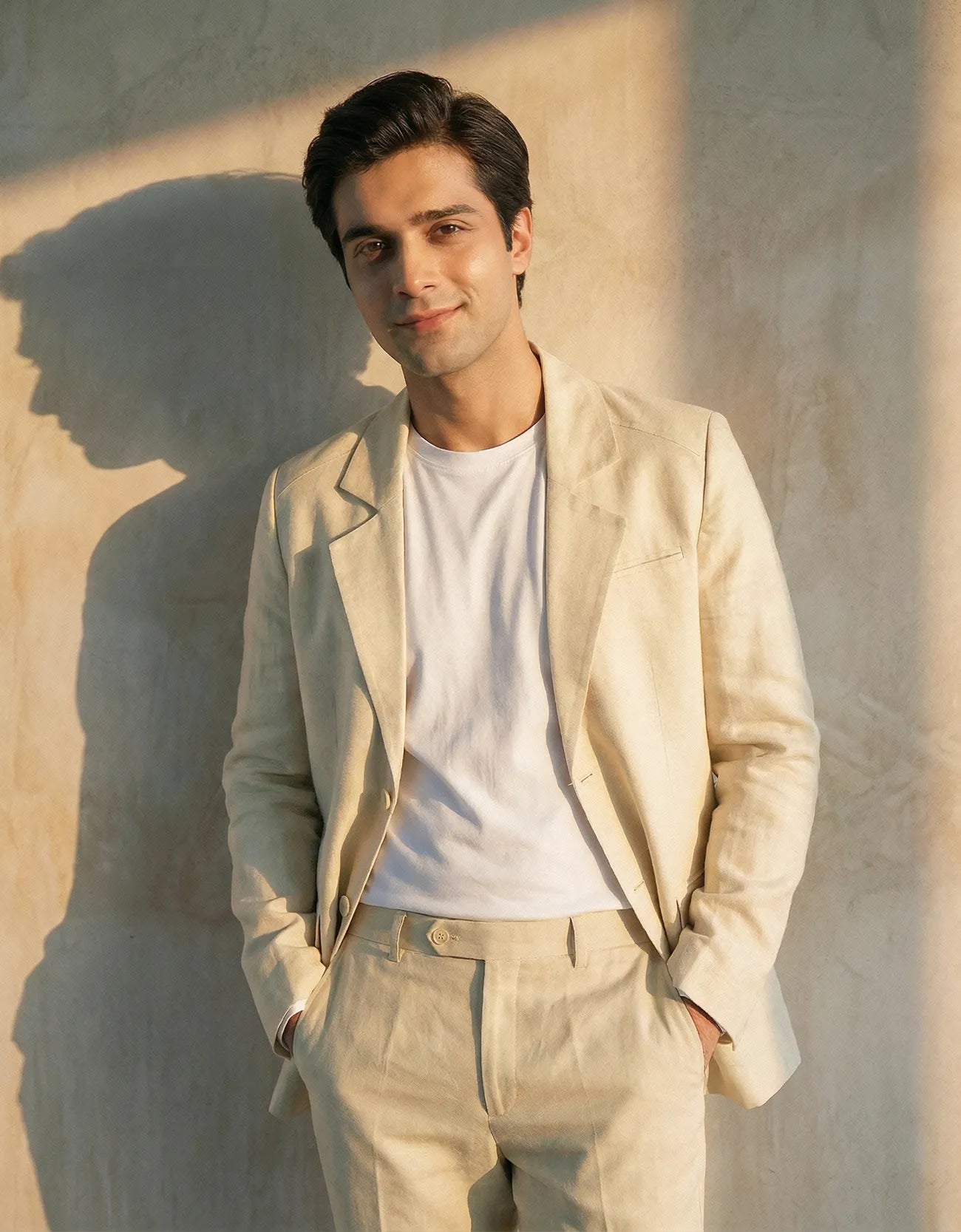 LINEN FLAP POCKET BLAZER