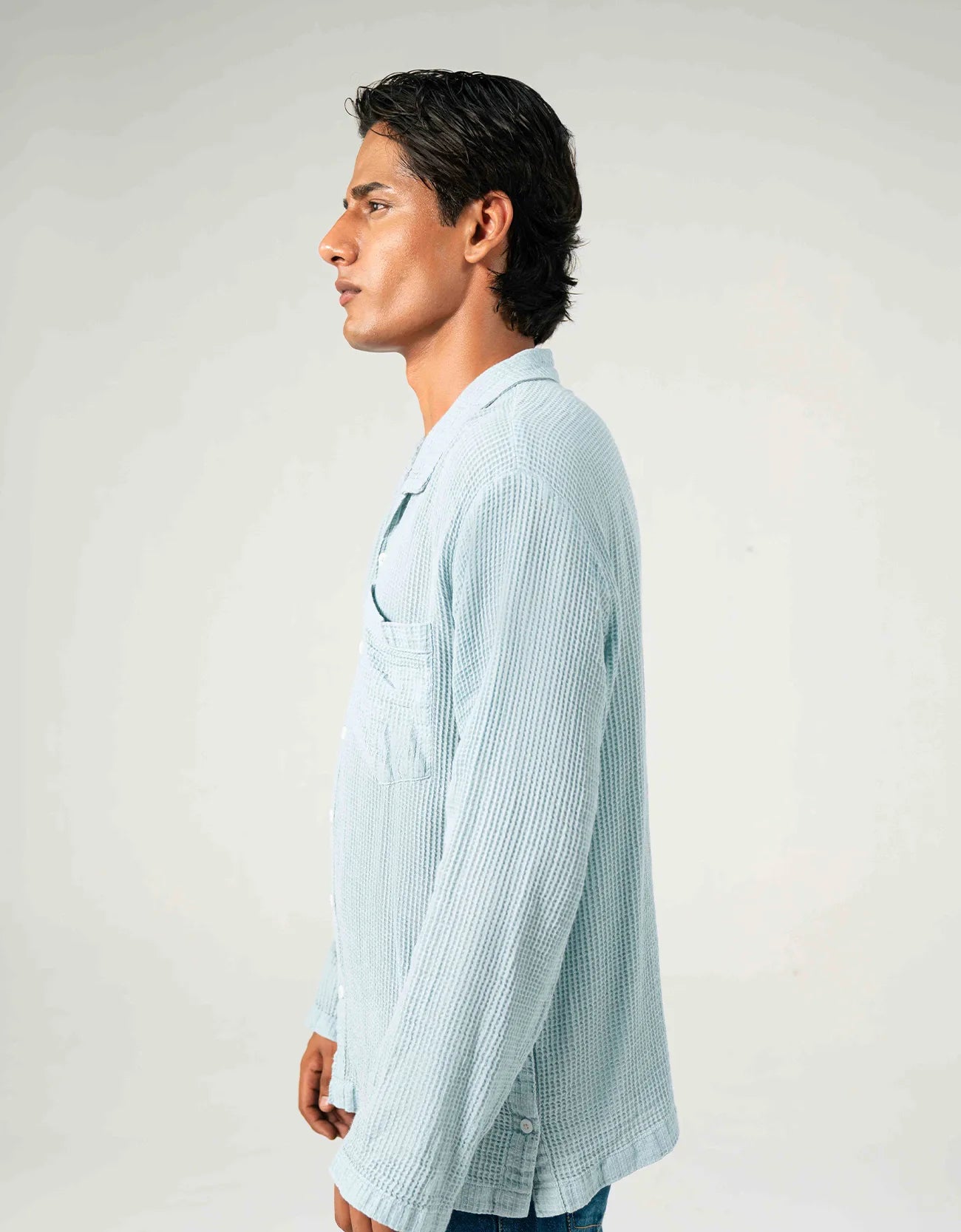 TEXTURED SHIRT WITH POCKET